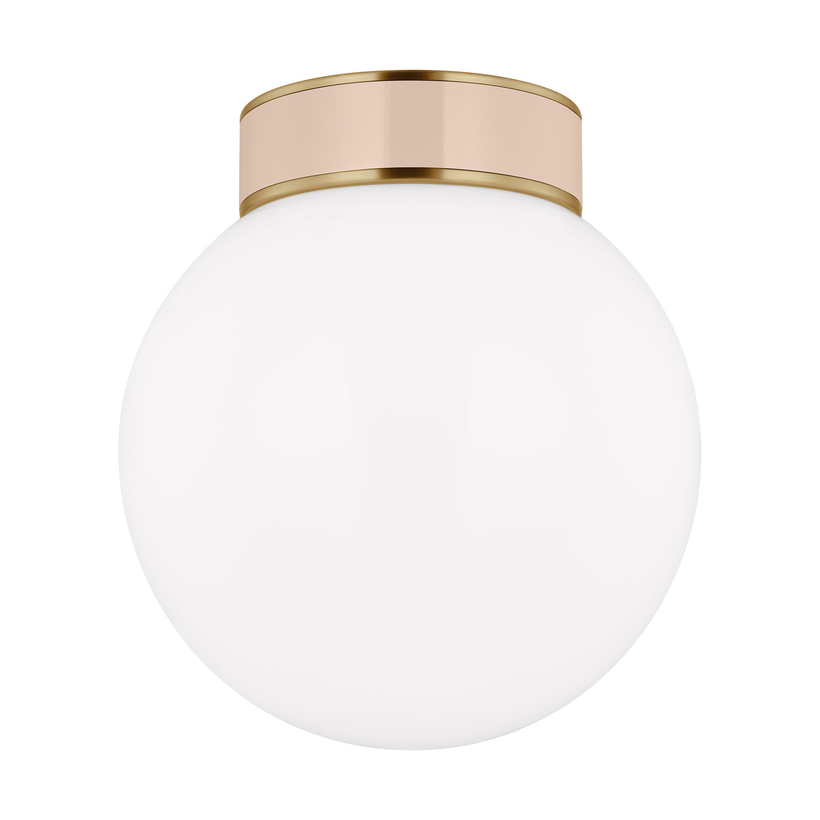 Moraine Single Light Flush Mount, Burnished Brass BLH