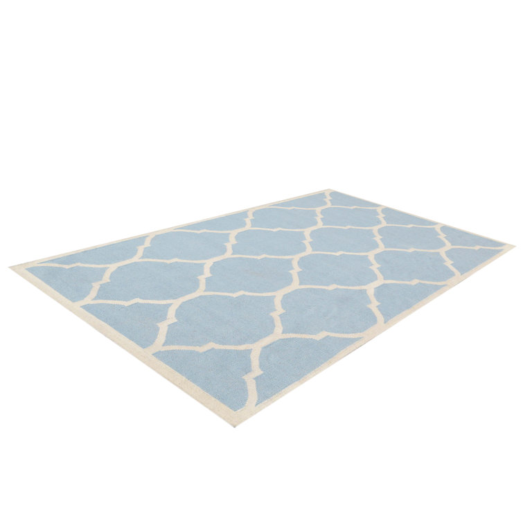 Lara Geometric Wool Hand Woven Area Rug