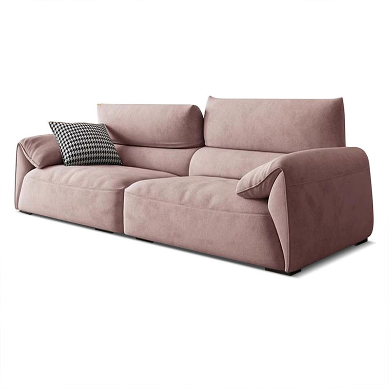 Coussin modulaire en polyester rose, L 94,49 po