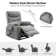 Cayrn Modern Dual Motor Oversized Massage Lift Recliner Chair with Heating
