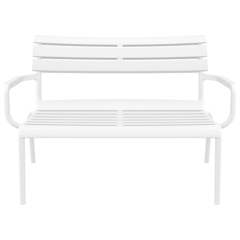 Banc d'extérieur 46 po Ruta Paris, Blanc