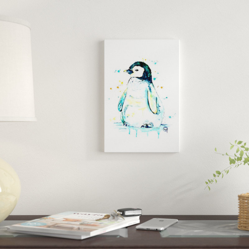 « waddle », impression sur toile tendue, H 40 po x l 26 po x P 1,5 po, Pas de tapis, Toile tendue