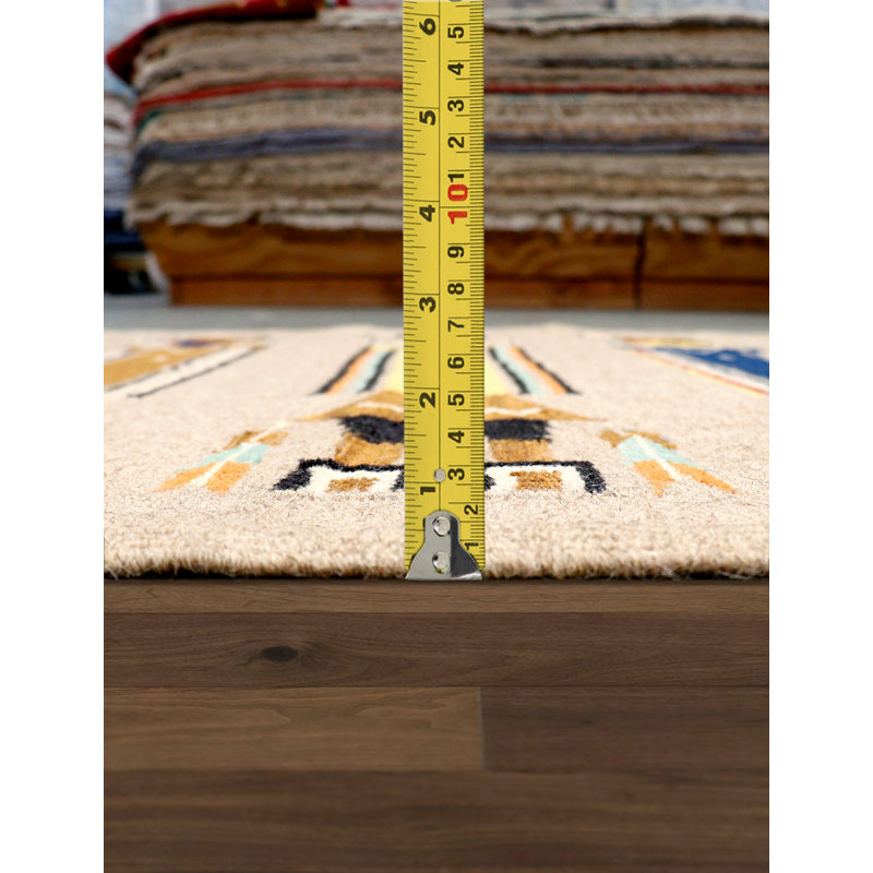 Striped Area Rug in Mocha