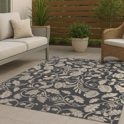 Autumn Vines Non Slip Outdoor Rug