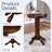 Adelaida 30.25" L Round Solid Wood Table-554832983