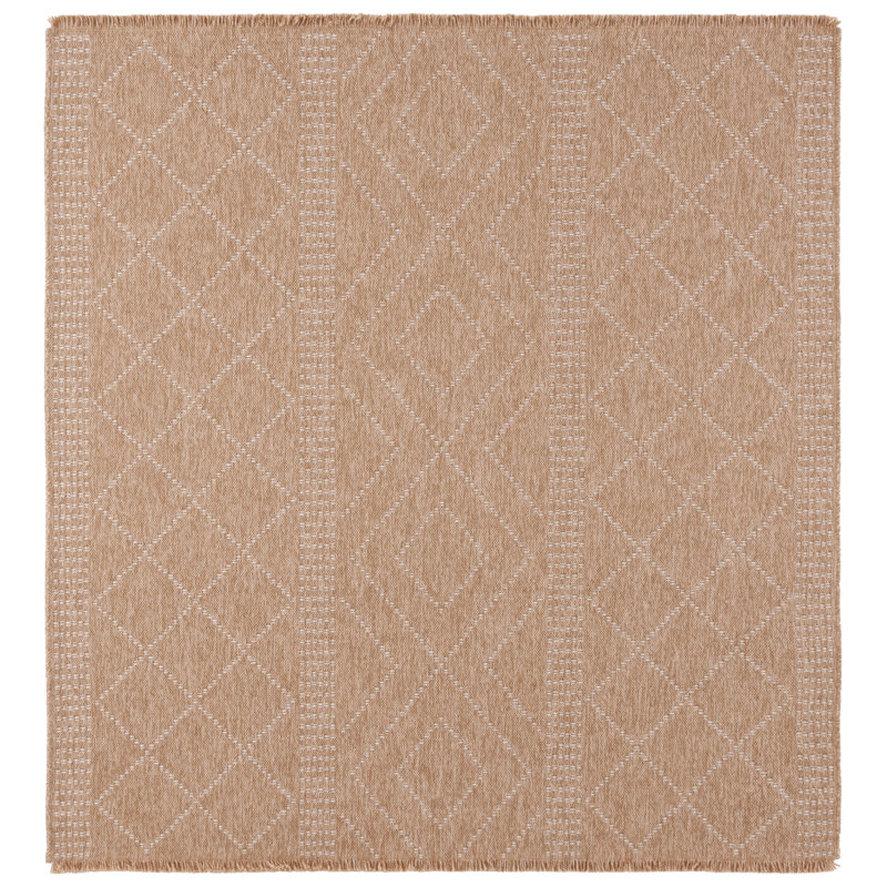 Leonara Retreat Performance Geometric Rug, Square 6'7"