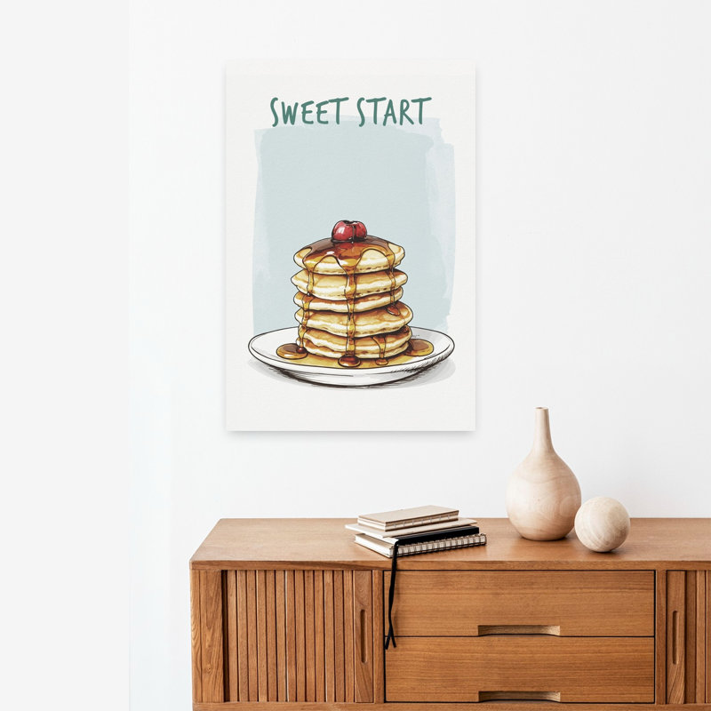 Sweet Breakfast Pancakes by Andreas Magnusson - Wrapped Canvas Print, 60.96 cm H x 40.64 cm W