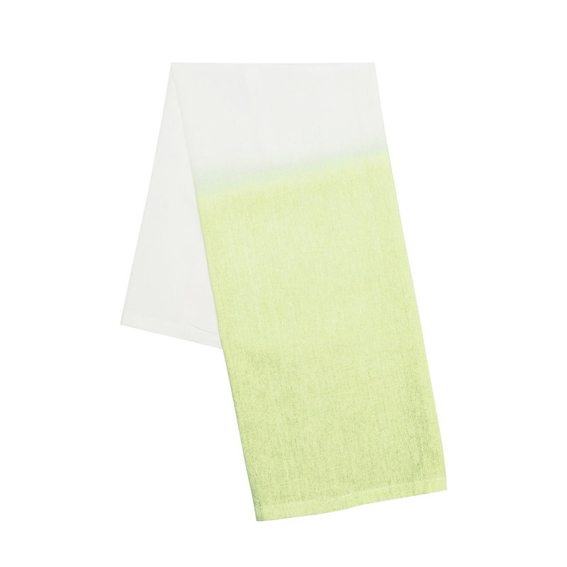 Aster Citron Dishtowel, Green