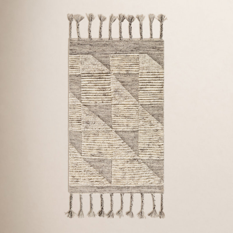 Sahara Wool Geometric Area Rug, Rectangle 2' x 3'