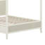 Wooden Canopy Platform Bed Frame with Timeless Fluted Panels and Thick Support Slats-133058624-133058626