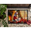 Paillasson Jack Russell Terrier and Santa Claus-112753755