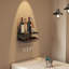Wall Mounted Wine Bottle & Glass Rack