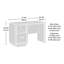 Bureau, finition gris moyen