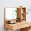 Commode Commode de table 100% chêne massif Dessus de table de bureau Commode de table compacte Accessoires de commode Largeur de rangement 90 cm Tiroir de rangement en bois naturel-697179573