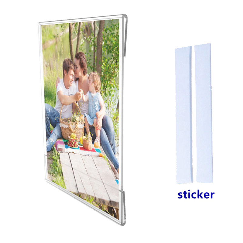 Fixturedisplays® Clear Window Signs Plexiglass Acrylic Feature 11X8.5 Landscape Portrait Frame Wall Mount 12066