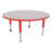 Round Preschool Collaborative Adjustable Height Circular Activity Table with Casters-50509350