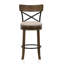 Tabouret de bar pivotant en bois massif de 19,5 po de largeur Hesser, ensemble de 2-1164077196-1164077197