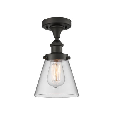 Wilmoth Glass Semi Flush Mount