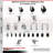 Soft Rubber Swivel Expanding Stem Caster Set