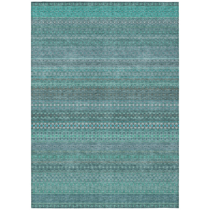 Tapis intérieur / extérieur avec envers antidérapant Lovell, Rectangle de 10 pi x 14 pi