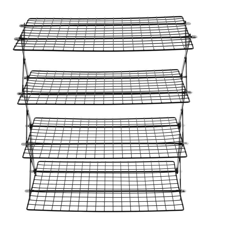 4-Tier Collapsible Cooling Rack, Grilling Drying Rack