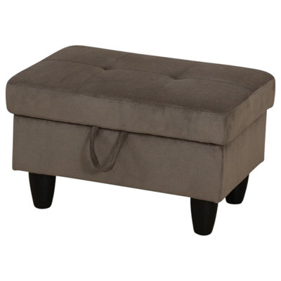 Orella Marlinda 28.5" Wide Upholstered Rectangle Tufted Flip Top Storage Ottoman