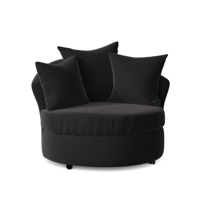 Fauteuil demi-tonneau Alsup, Noir Jitterbug