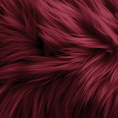 Fausse fourrure (1 verge prédécoupée) - Tissu en peluche artisanal