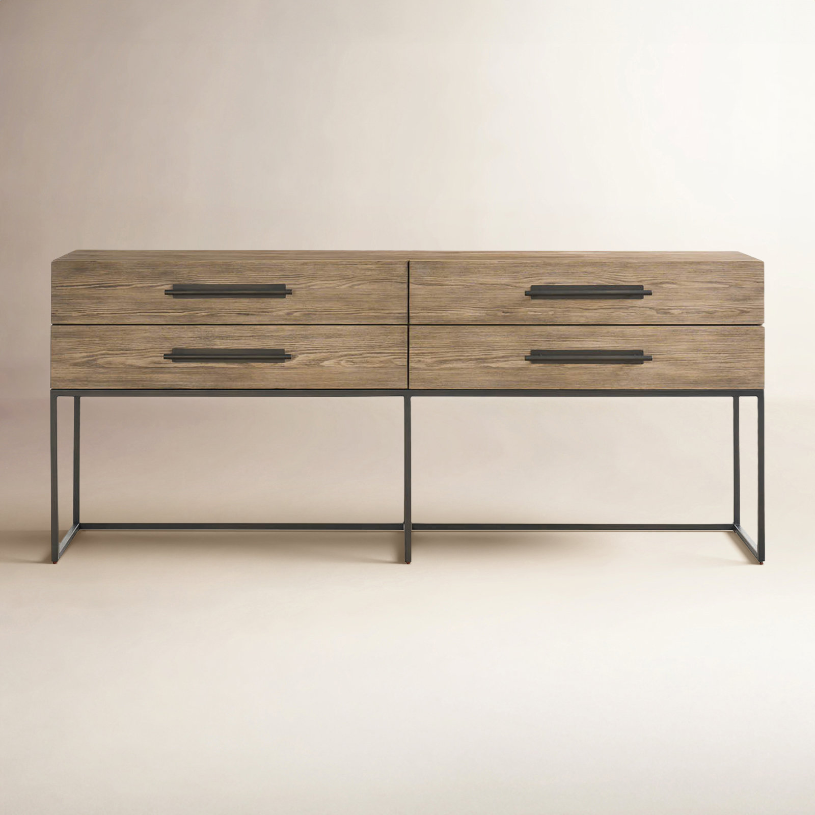 Baxley 76'' Solid Wood Console Table, Brown