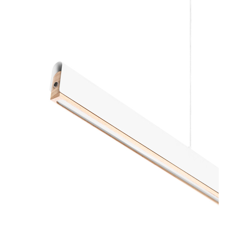 LED Pendant Lamp Annalisse Metal White, Brown