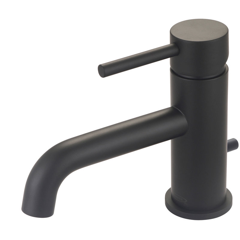 Motegi Single-Hole Single-handle Bathroom Faucet with Drain Assembly, Matte Black
