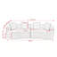 Canapé modulaire incurvé 110 po Chenille-133231039
