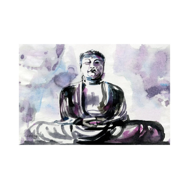 Buddha by Kathy Morton Stanion - Wrapped Canvas Painting, 66.04 cm H x 45.72 cm W