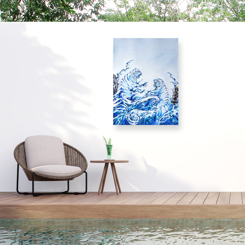 Toile d'extérieur Marc Allante The Crashing Waves, H 18 po x l 24 po