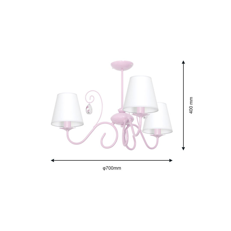 Sara Cotton / Cotton Blend Semi Flush Mount