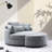 Danieal Upholstered Barrel Chair with Ottoman-453383913