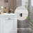 HOMCOM Tilt-Out Laundry Storage Cabinet, Bathroom Storage Organizer With Two-Compartment Tilt Out Hamper-115280563
