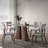 Grey + Nut-brown Sintered Stone tabletop Dining Table-111096069