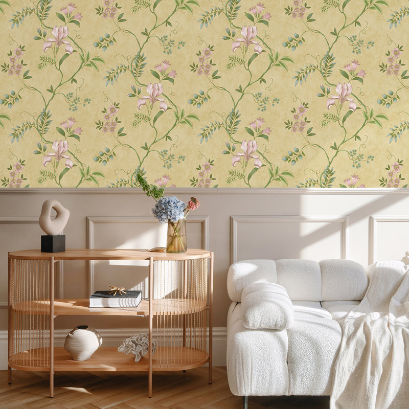 10.05m x 53cm Matte Wallpaper Roll, Yellow