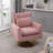360-Degree Swivel Accent Chair with a Pillow-2068247683