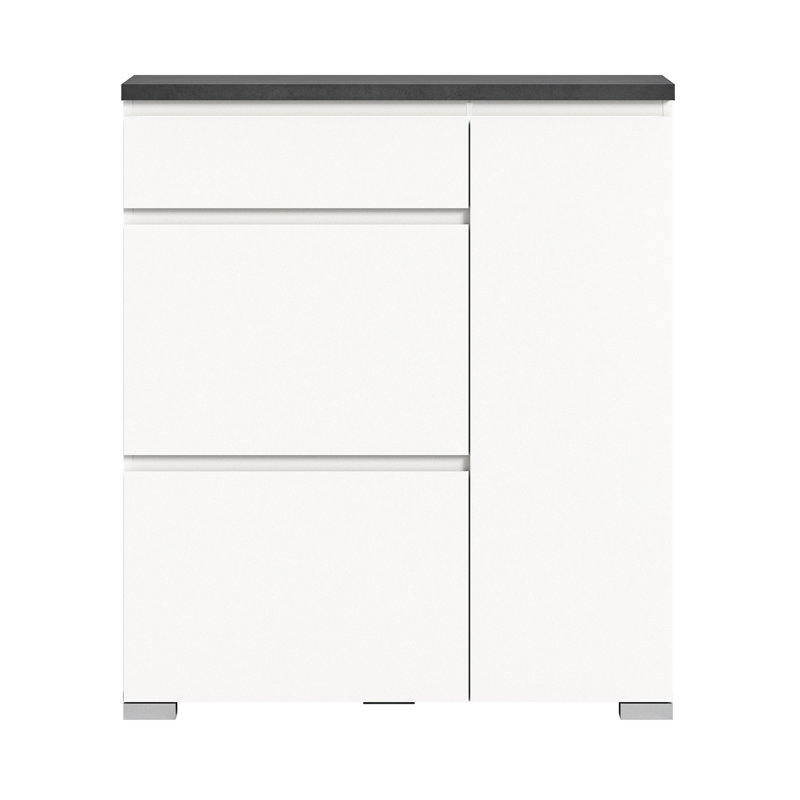 Shoelove Shoe Cabinet, Black/White