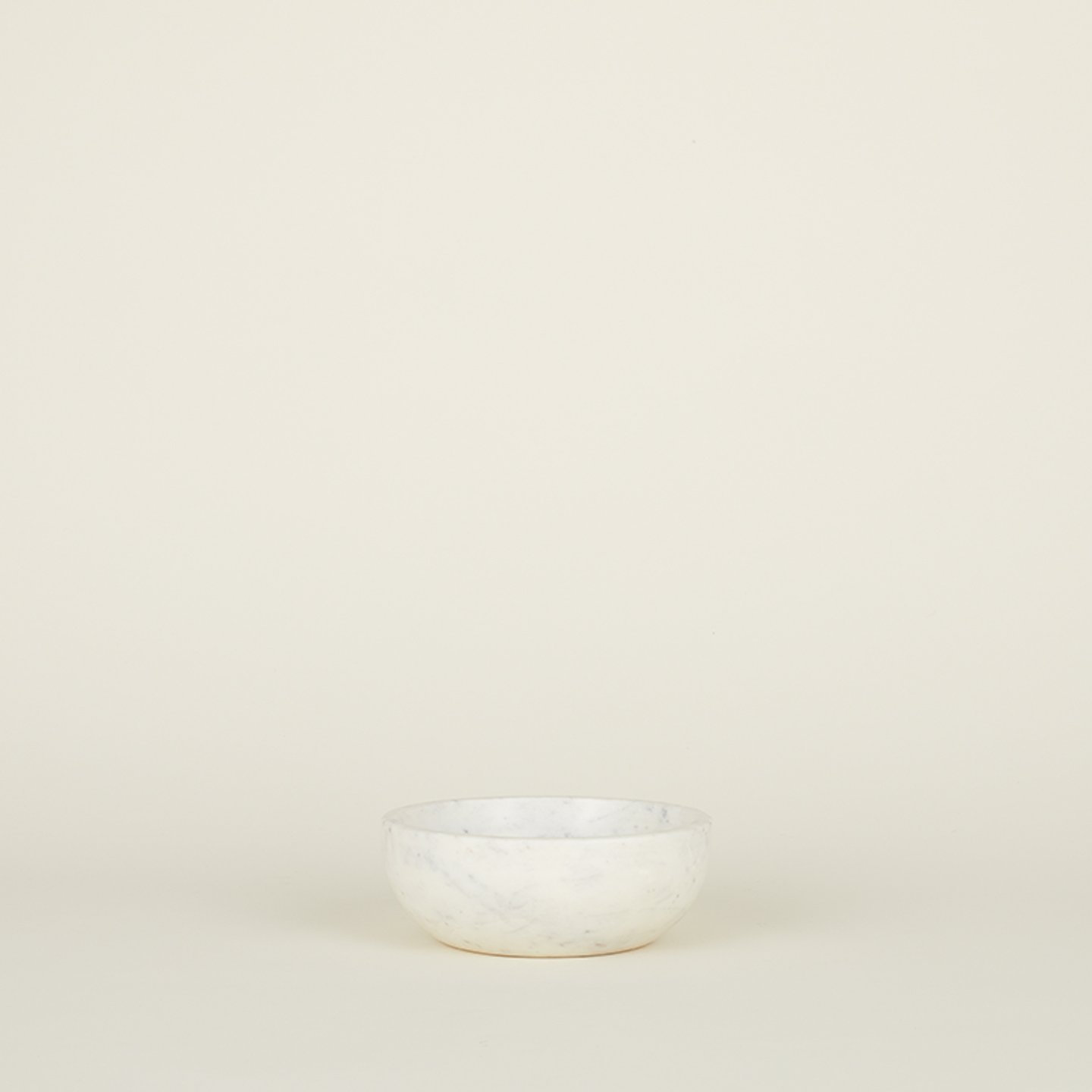 Simple Marble Decorative Bowl 1, White, 3" H x 8" W x 8" D