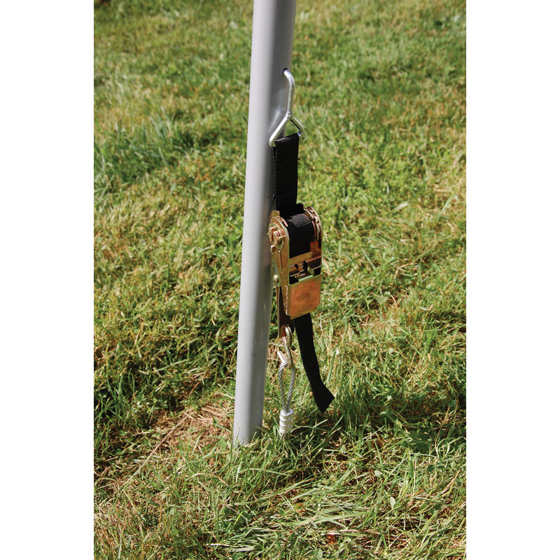 ShelterLogic Silver Steel Ratchet TITE Anchor Kit - 4 Pack