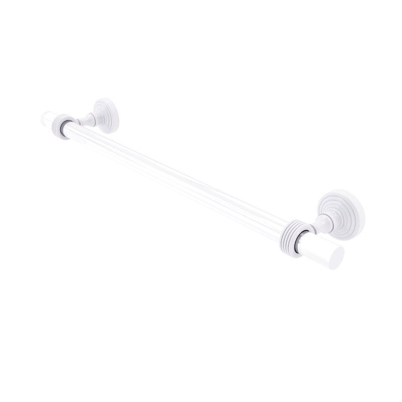 Barre à serviettes murale Jarrell, Blanc mat, H 3,985 po x l 22 po x P 2,2 po