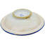 Assiette décorative en céramique bleue / blanche