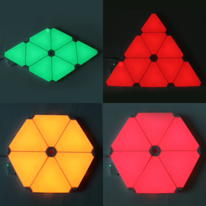 Alicianna Smart Wifi LED Triangle Lights (Pack Of 6 Units)