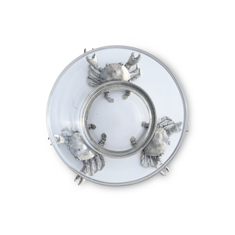 Sea And Shore Glass Dessert Bowl