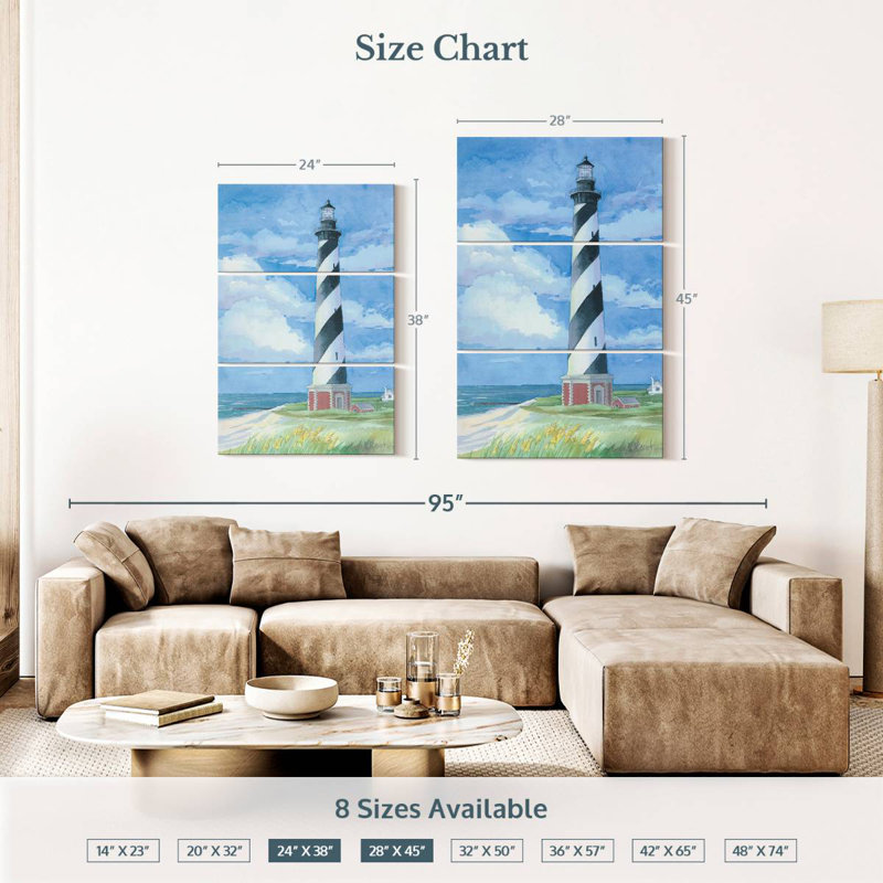 Phare Aletra Cape Hatteras II, H 38 po x l 24 po