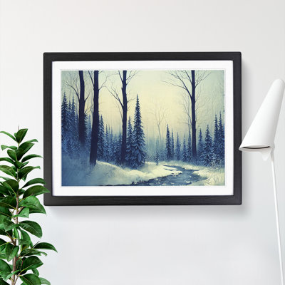 Pine Tree Winter Forest Vol.2 - Single Picture Frame Print