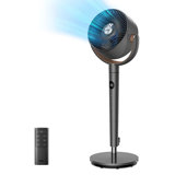 Dreo Polyfan 120° + 120° Smart Oscillating Standing Floor Fan - 85 Ft. Range With 8 Speeds & 8h Timer